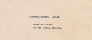 Lot #1 John F. Kennedy ‘Secret File’ Senate Extortion Letter and Candids - Image 3