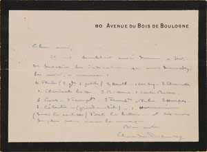 Lot #614 Claude Debussy - Image 1
