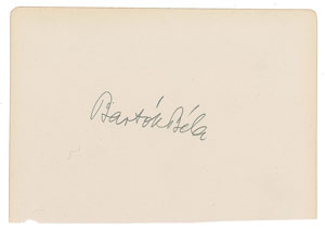 Lot #637 Bela Bartok - Image 1