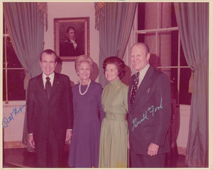 Lot #174 Richard Nixon and Gerald Ford