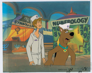 Lot #542 Scooby and Shaggy production cel from The 13 Ghosts of Scooby-Doo - Image 1