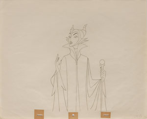 Lot #536 Maleficent production drawing from