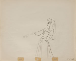 Lot #532 Briar Rose production drawing from