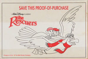 Lot #527 Mr. Snoops and Penny production cel from The Rescuers - Image 2