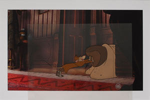 Lot #512 Basil and Toby production cel from The Great Mouse Detective - Image 1