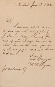 Lot #584 William Cullen Bryant - Image 1