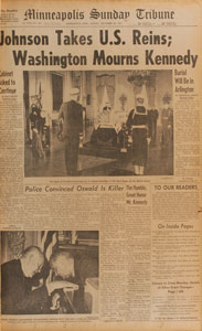 Lot #39 John F. Kennedy Assassination Newspapers - Image 2