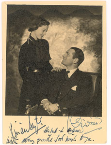 Lot #881 Vivien Leigh and Laurence Olivier - Image 1