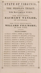 Lot #126 Zachary Taylor and Millard Fillmore - Image 1