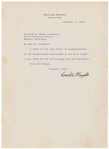 Lot #403 Orville Wright - Image 1