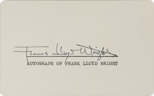 Lot #485 Frank Lloyd Wright