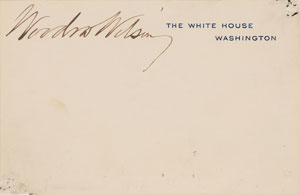 Lot #155 Woodrow Wilson - Image 1
