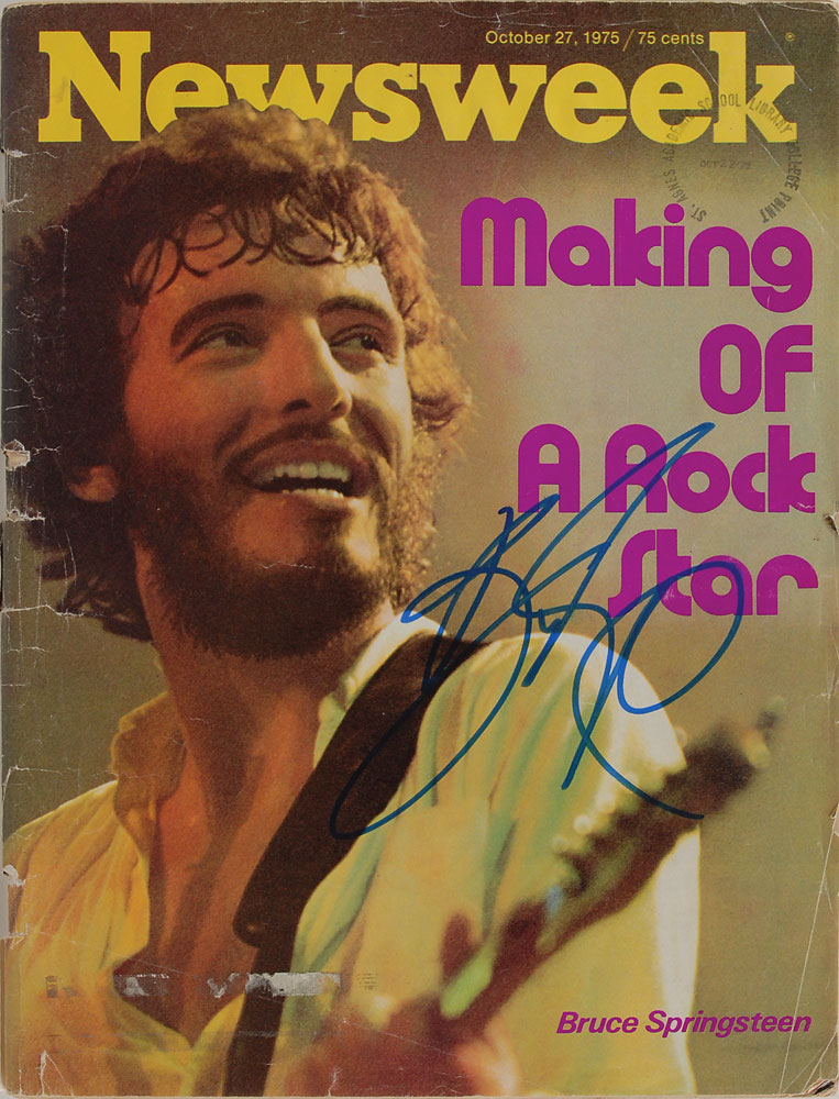 Lot #7249 Bruce Springsteen Signed Magazine
