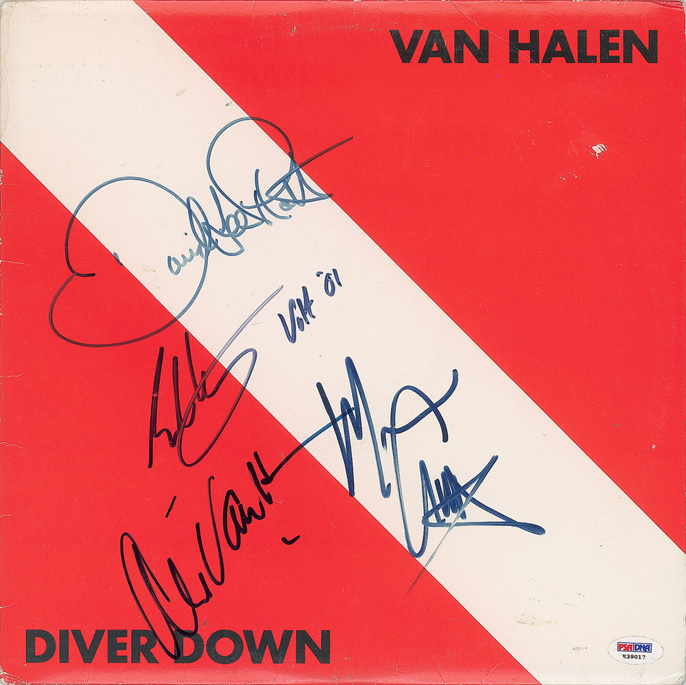 Lot #7253 Van Halen Signed Album