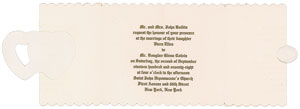 Lot #7304 Dee Dee Ramone Signed Photograph and Wedding Invitation - Image 2