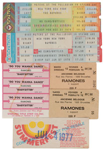 Lot #7291  Ramones Set of (5) Tickets - Image 1