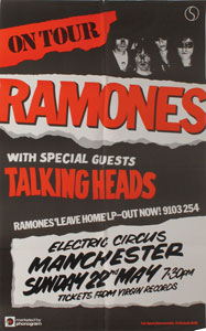 Lot #7286  Ramones 1977 Electric Circus UK Poster