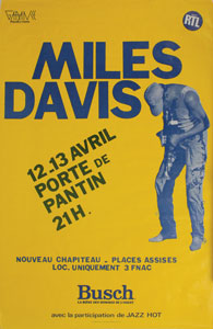 Lot #7143 Miles Davis Poster - Image 1