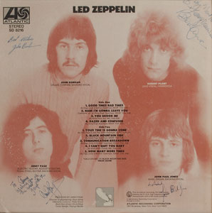 Lot #7123 Led Zeppelin Signed Album - Image 2