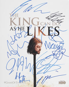 Lot #7410 Game of Thrones Oversized Signed Photograph