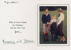 Lot #7447 Princess Diana and Prince Charles Signed