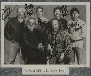 Lot #7113 Grateful Dead Signed Photograph Display - Image 2