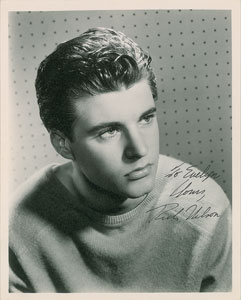 Lot #7175 Rick Nelson Signed Photograph