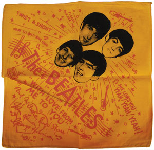 Lot #7070 Beatles Set of Three Handkerchiefs - Image 1