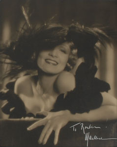 Lot #7340 Marlene Dietrich Oversized Signed Photograph