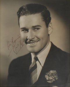 Lot #7336 Errol Flynn Oversized Signed Photograph