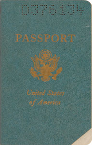Lot #7370 Billy Wilder’s Signed Passport