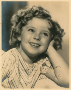 Lot #7347 Shirley Temple Oversized Signed Photograph