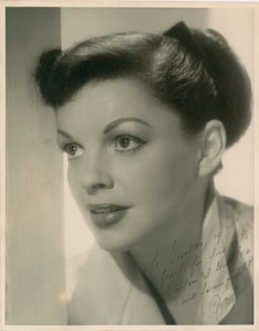 Lot #7337 Judy Garland Oversized Signed Photograph