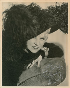 Lot #7348 Mae West Oversized Signed Photograph