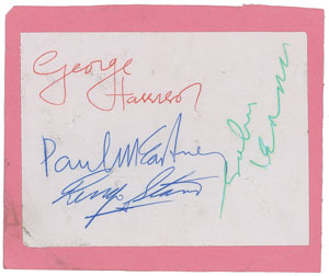 Lot #7006 Beatles Signatures - Image 2