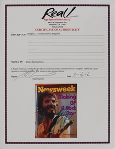 Lot #7249 Bruce Springsteen Signed Magazine - Image 2