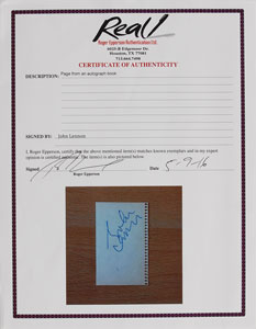 Lot #7020 John Lennon Signature - Image 2
