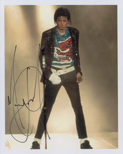 Lot #7316 Michael Jackson Signed Photograph
