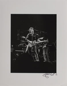 Lot #7248 Bruce Springsteen Photo Print Signed by Photographer John Rowlands - Image 1