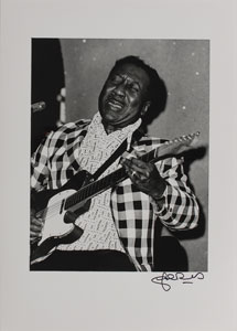 Lot #7164 Muddy Waters Photo Print Signed by Photographer John Rowlands - Image 1