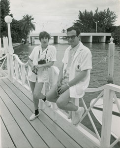 Lot #7056 John Lennon and Brian Epstein 1964 Miami Photograph - Image 1