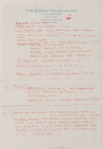 Lot #7235 KISS: Gene Simmons Handwritten Notes - Image 2