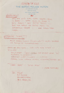 Lot #7235 KISS: Gene Simmons Handwritten Notes - Image 5