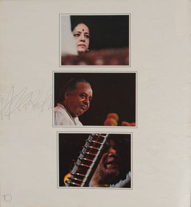 Lot #7029 George Harrison, Shankar, and Preston Signed Concert for Bangladesh Booklet - Image 3