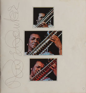Lot #7029 George Harrison, Shankar, and Preston Signed Concert for Bangladesh Booklet - Image 4
