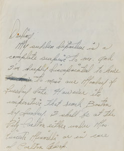 Lot #7359 Judy Garland Autograph Letter Signed