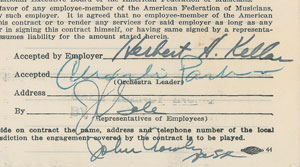 Lot #7147 Charlie Parker Signed Document - Image 2