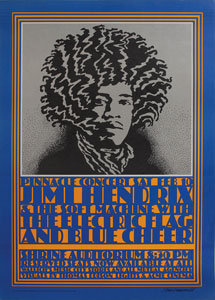 Lot #7089 Jimi Hendrix ‘Shrine’ Poster