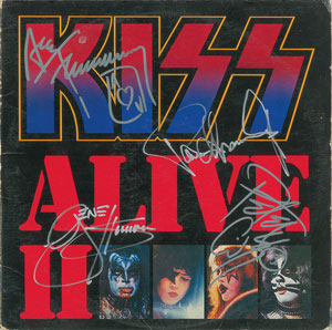 Lot #7238 KISS Signed ‘Alive II’ Album
