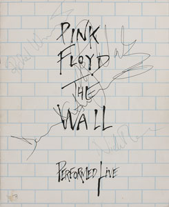 Lot #7134 Pink Floyd Signed ‘The Wall’ Program
